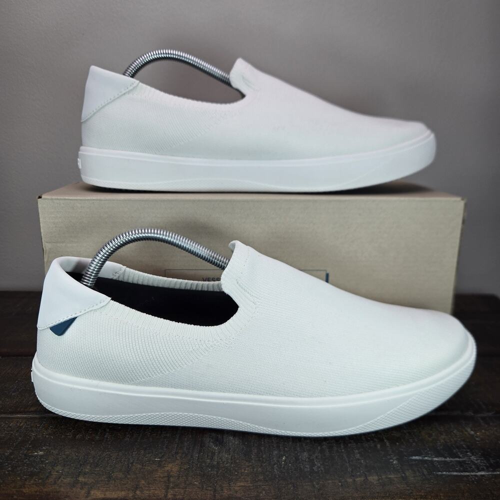 Vessi Boardwalk Slip On Mens Size 11 Waterproof Shoes Sneakers Sail White